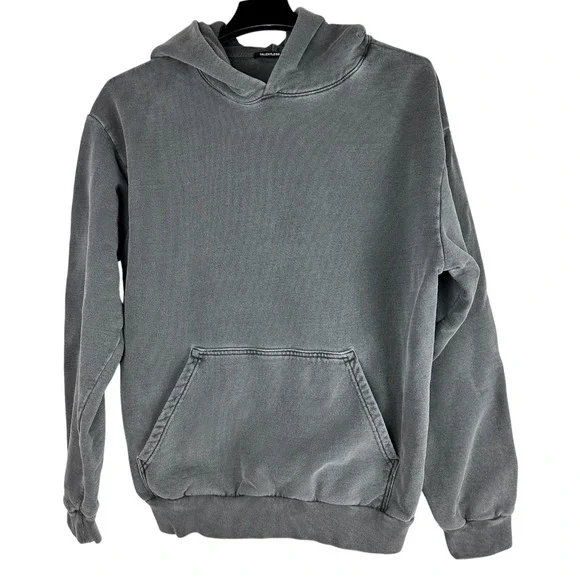 Talentless x Scott Disick Heavyweight Hoodie Blank Distressed Gray Men's Large - Picture 6 of 16